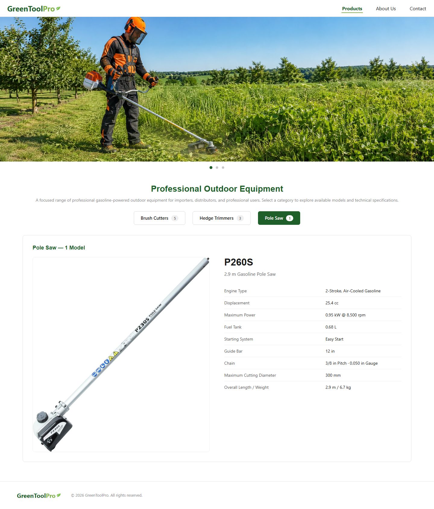 GreenToolPro 园林动力工具外贸官网